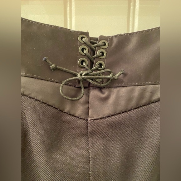 NWOT Mango Suit Size 8 Black Pencil Skirt with Satin Panels Office - Picture 5 of 11